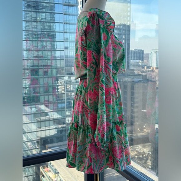 🆕 LILLY PULITZER 🧿 NWT Taviana Stretch Dress, Coming in Hot Blue Horizon, Sz00 - Picture 6 of 15